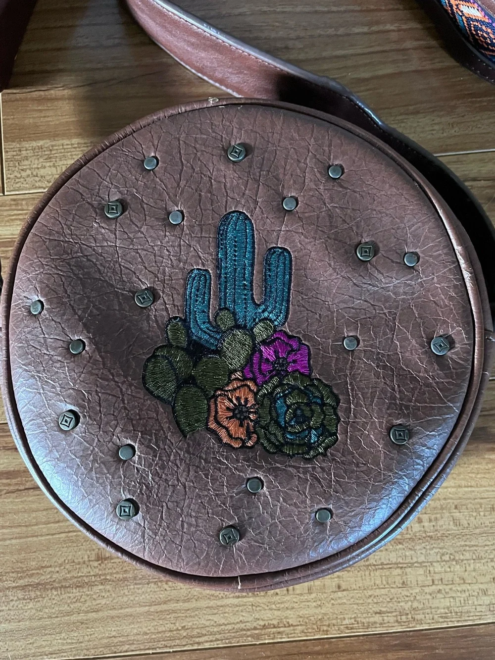 Southwestern Round Crossbody Bag